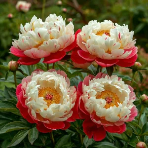 Пион Коралловый Каскад купить по цене от 490р. в интернет-магазине «Посадика» с доставкой почтой в в Пошехоньее и по всей России – [изображение №1].